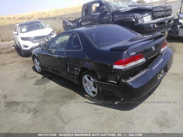 JHMBB62401C007471 - 2001 HONDA PRELUDE BLACK photo 3