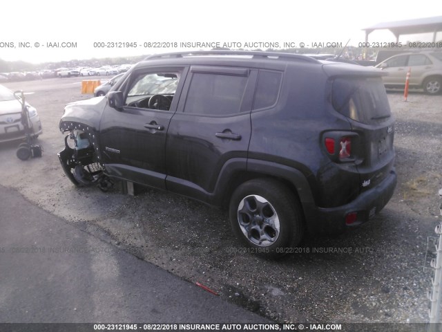 ZACCJABH0FPB68227 - 2015 JEEP RENEGADE LATITUDE BLACK photo 3