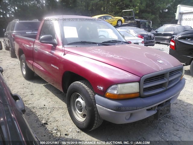 1B7GL26X1XS243272 - 1999 DODGE DAKOTA RED photo 1