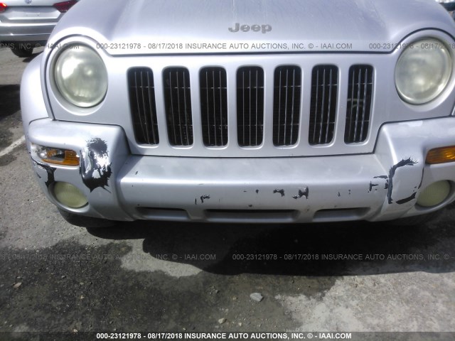 1J4GK58K53W530794 - 2003 JEEP LIBERTY LIMITED SILVER photo 6