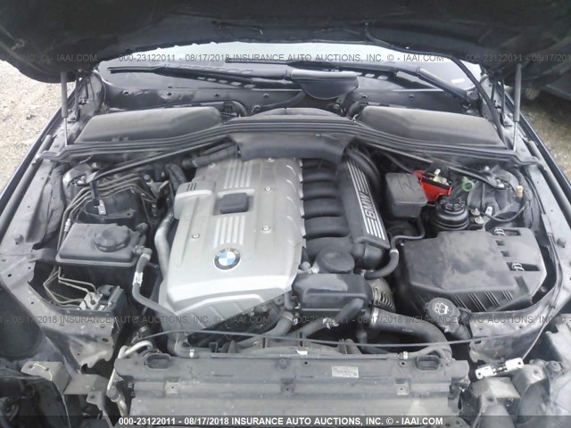 WBANF33586CS35702 - 2006 BMW 525 XI შავი ფოტო 10