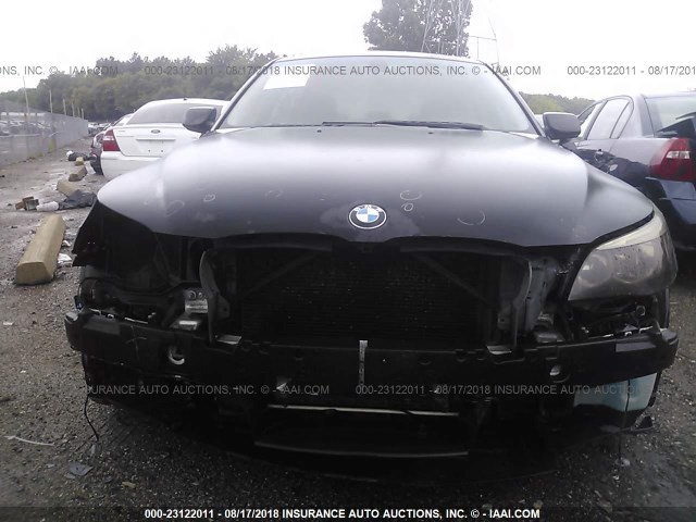 WBANF33586CS35702 - 2006 BMW 525 XI შავი ფოტო 6