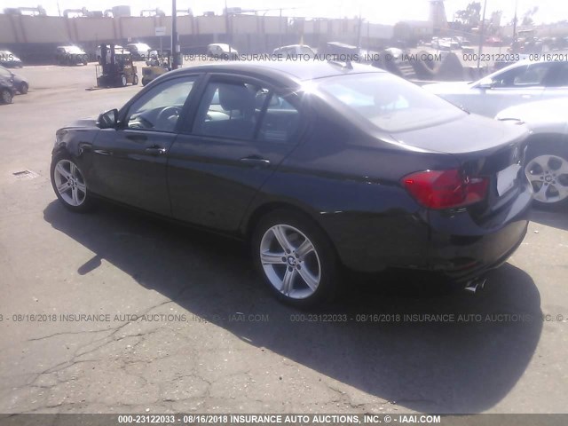 WBA3C1C52DF441047 - 2013 BMW 328 I SULEV BLACK photo 3