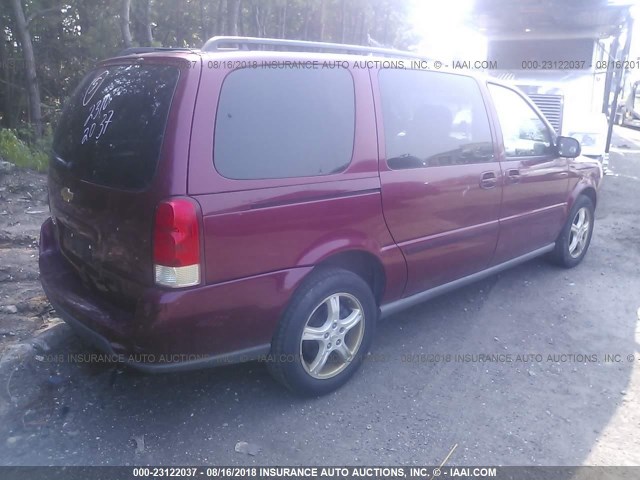 1GNDV23L45D205476 - 2005 CHEVROLET UPLANDER LS Բորդո լուսանկար 4
