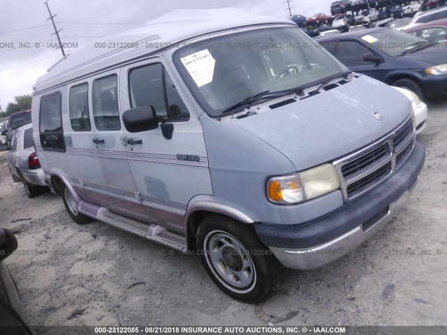 2B6HB21YXRK123883 - 1994 DODGE RAM VAN B250 GRAY photo 1