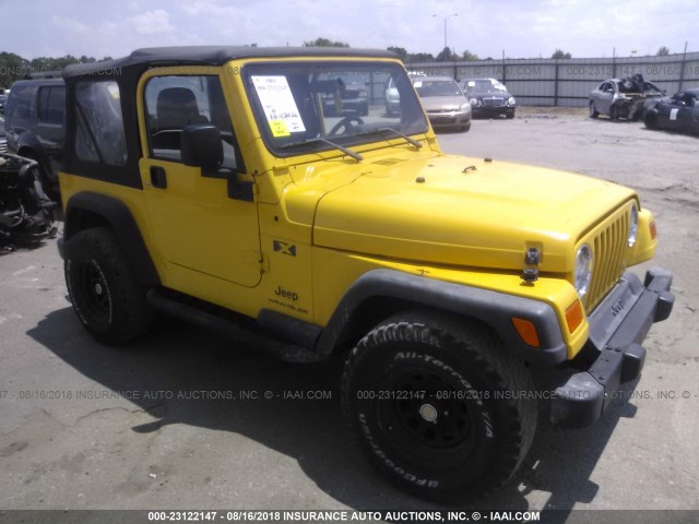 1J4FA39S73P367979 - 2003 JEEP WRANGLER COMMANDO/X YELLOW photo 1