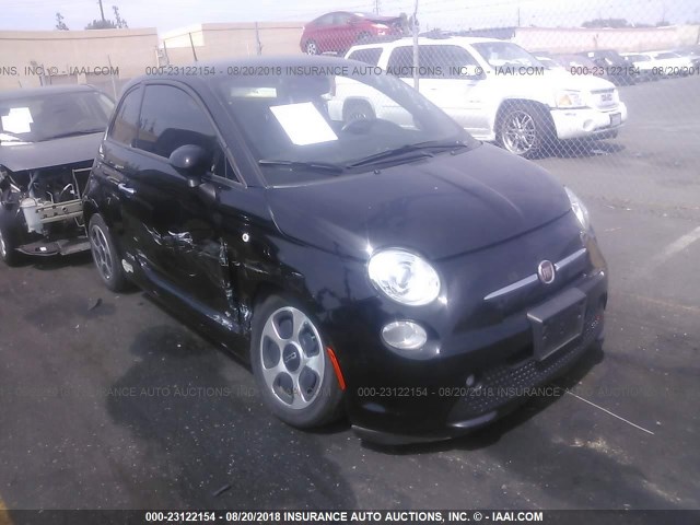 3C3CFFGE6GT201631 - 2016 FIAT 500 ELECTRIC BLACK photo 1