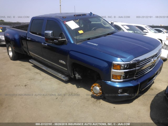 1GC4K1E82GF238178 - 2016 CHEVROLET SILVERADO K3500 HIGH COUNTRY BLUE photo 1