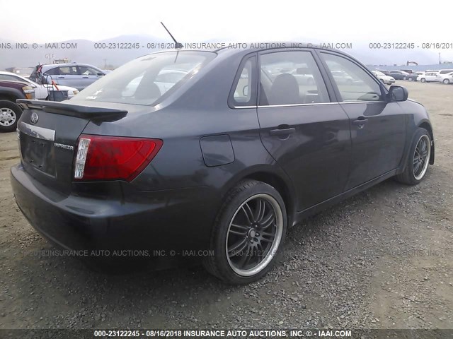 JF1GE61698G500866 - 2008 SUBARU IMPREZA 2.5I GRAY photo 4