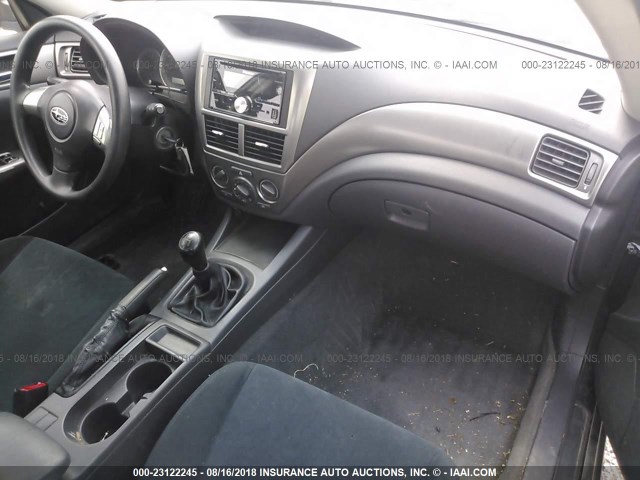 JF1GE61698G500866 - 2008 SUBARU IMPREZA 2.5I GRAY photo 5