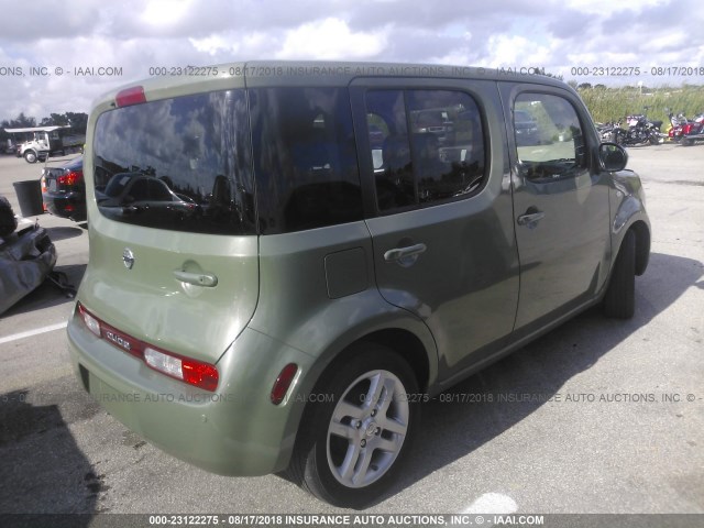 JN8AZ28R99T108173 - 2009 NISSAN CUBE S/SL GREEN photo 4