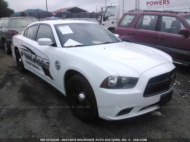 2C3CDXAG9CH295562 - 2012 DODGE CHARGER POLICE WHITE photo 1