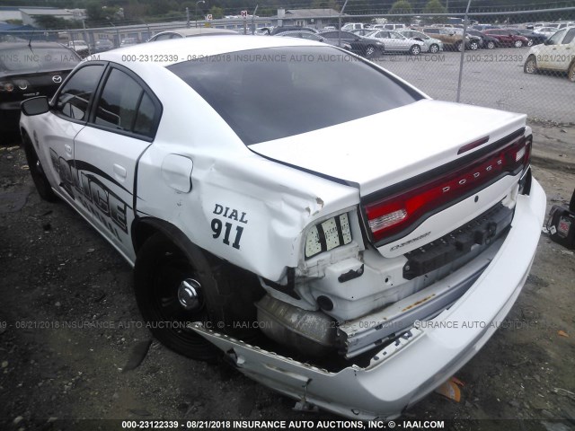 2C3CDXAG9CH295562 - 2012 DODGE CHARGER POLICE WHITE photo 3