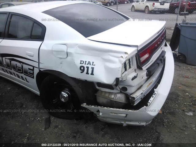 2C3CDXAG9CH295562 - 2012 DODGE CHARGER POLICE WHITE photo 6