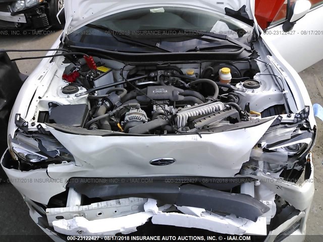 JF1ZCAB15E9604355 - 2014 SUBARU BRZ 2.0 PREMIUM WHITE photo 10