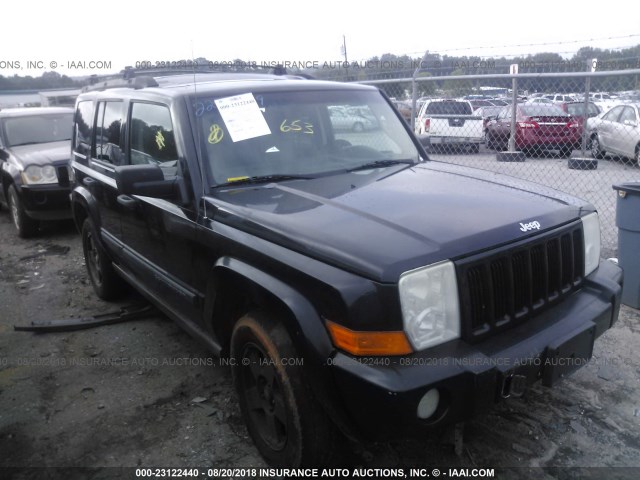 1J8HH48N96C226511 - 2006 JEEP COMMANDER BLACK photo 1