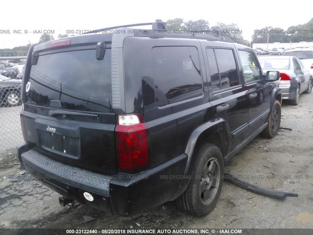 1J8HH48N96C226511 - 2006 JEEP COMMANDER BLACK photo 4
