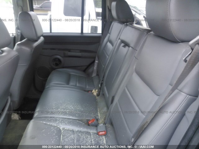 1J8HH48N96C226511 - 2006 JEEP COMMANDER BLACK photo 8