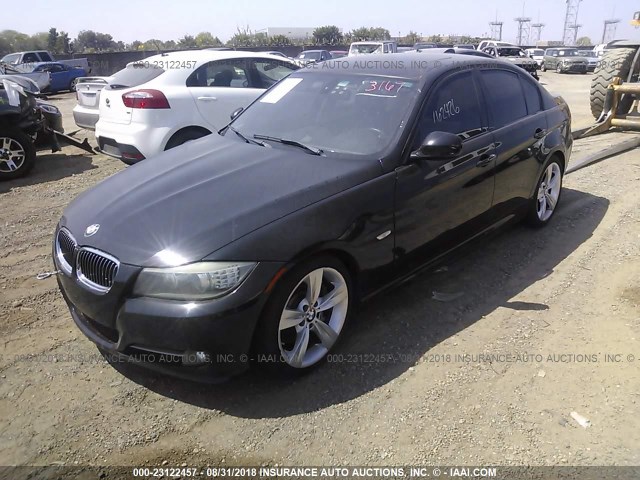 WBAPM5C59BE435416 - 2011 BMW 335 I BLACK photo 2