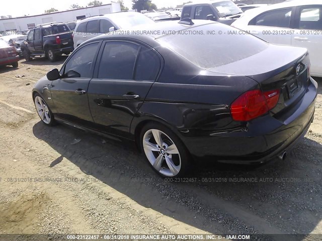 WBAPM5C59BE435416 - 2011 BMW 335 I BLACK photo 3