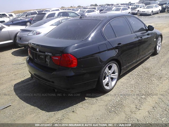 WBAPM5C59BE435416 - 2011 BMW 335 I BLACK photo 4