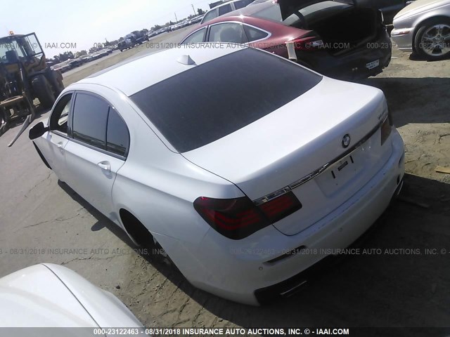 WBAYE8C51ED134880 - 2014 BMW 750 LI WHITE photo 3