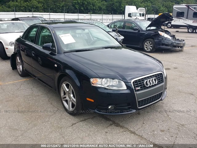 WAUAF78E08A057071 - 2008 AUDI A4 2.0T Dark Blue photo 1