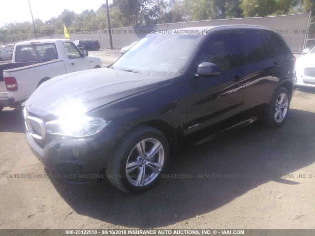 5UXKR6C54F0J75349 - 2015 BMW X5 XDRIVE50I BLACK photo 2