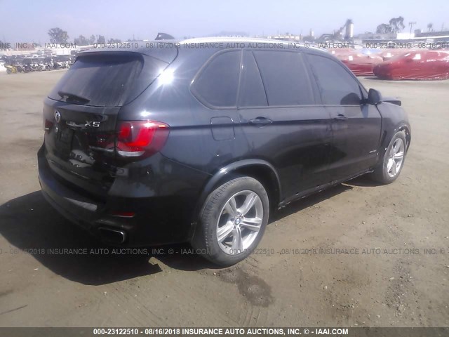 5UXKR6C54F0J75349 - 2015 BMW X5 XDRIVE50I BLACK photo 4