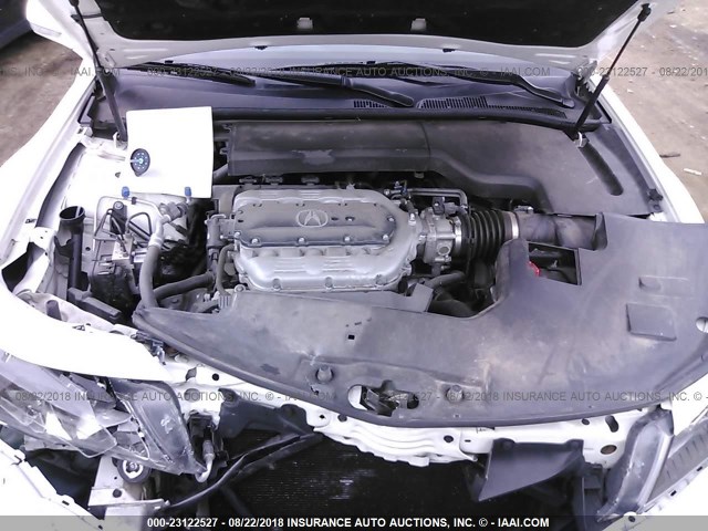 19UUA9F57DA000892 - 2013 ACURA TL TECH WHITE photo 10