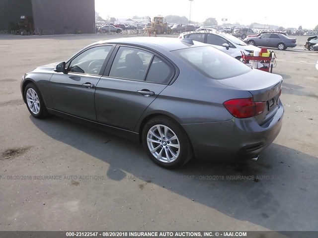 WBA8E1G37HNU15712 - 2017 BMW 320 GRAY photo 3