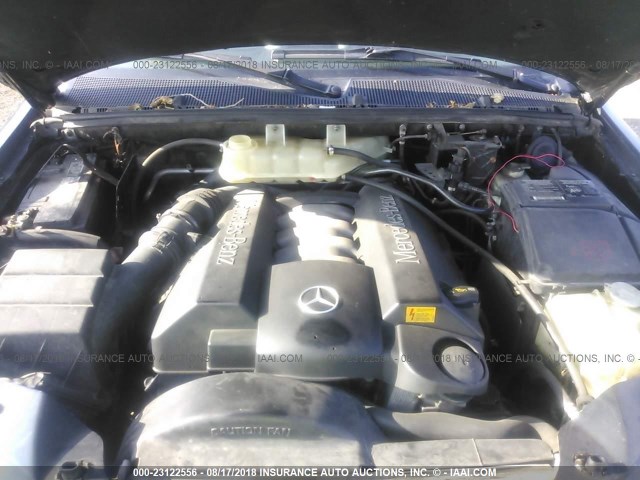 4JGAB75EX2A343466 - 2002 MERCEDES-BENZ ML 500 BLUE photo 10