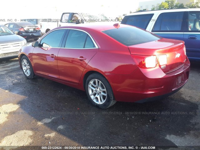 1G11D5RRXDF106801 - 2013 CHEVROLET MALIBU 1LT წითელი ფოტო 3