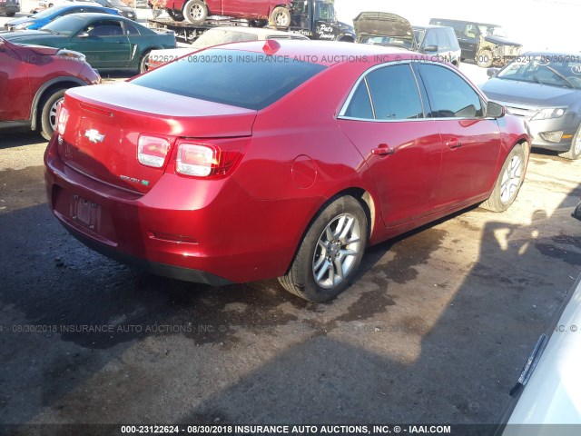 1G11D5RRXDF106801 - 2013 CHEVROLET MALIBU 1LT წითელი ფოტო 4