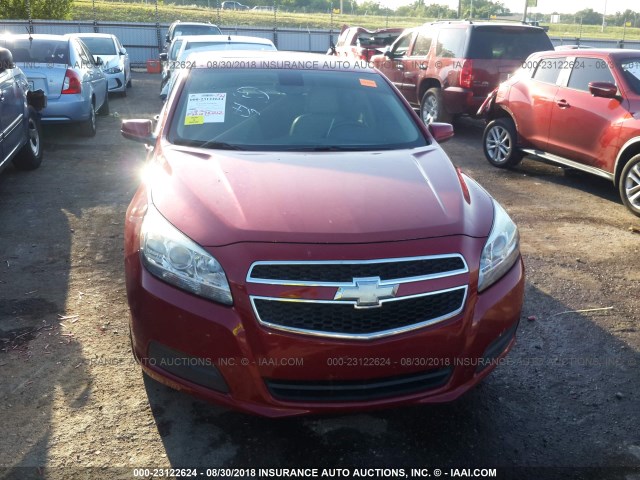 1G11D5RRXDF106801 - 2013 CHEVROLET MALIBU 1LT წითელი ფოტო 6