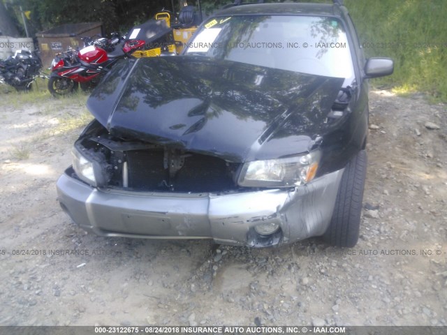 JF1SG65634H703500 - 2004 SUBARU FORESTER 2.5XS შავი ფოტო 6