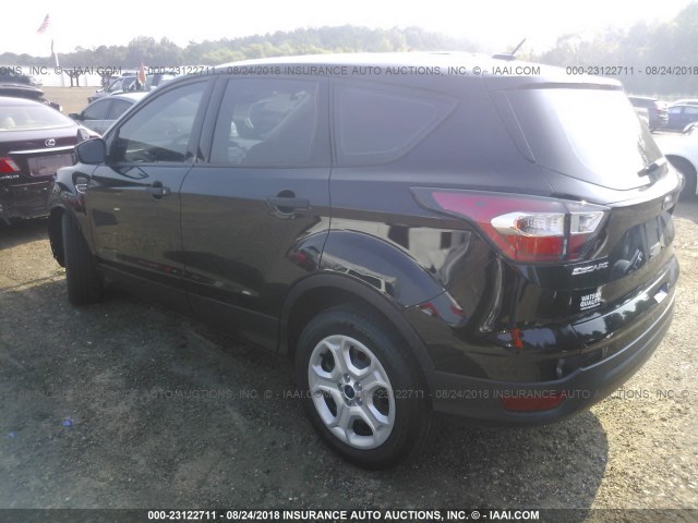 1FMCU0F78HUA75647 - 2017 FORD ESCAPE S BLACK photo 3