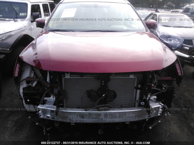 5N1DR2MM6HC697017 - 2017 NISSAN PATHFINDER S/SV/SL/PLATINUM RED photo 6