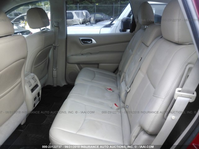 5N1DR2MM6HC697017 - 2017 NISSAN PATHFINDER S/SV/SL/PLATINUM RED photo 8