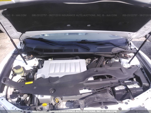 4T1BK46K09U594853 - 2009 TOYOTA CAMRY SE/LE/XLE WHITE photo 10