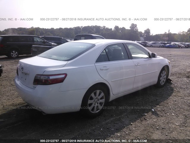 4T1BK46K09U594853 - 2009 TOYOTA CAMRY SE/LE/XLE WHITE photo 4