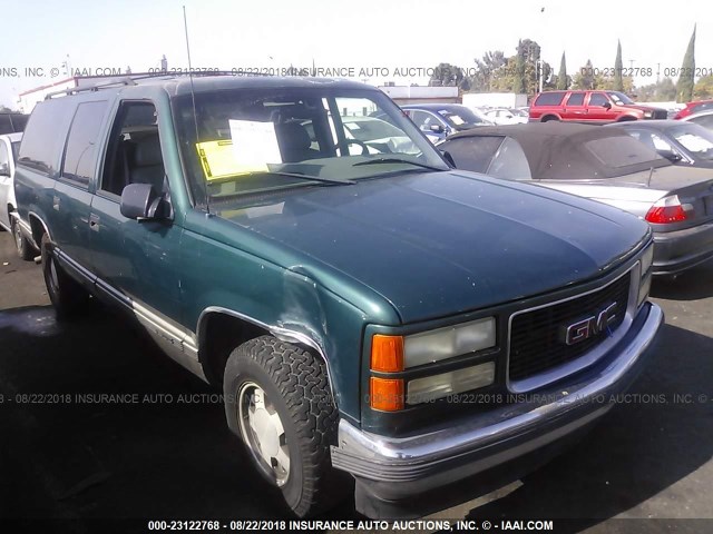 3GKEC16R0XG548261 - 1999 GMC SUBURBAN C1500 GREEN photo 1