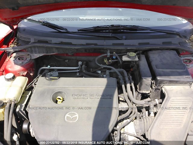 JM1BK323571641497 - 2007 MAZDA 3 S RED photo 10