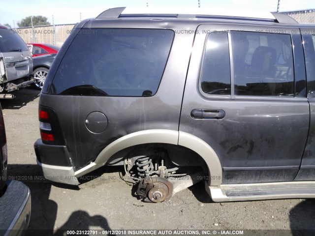 1FMEU74E37UB37649 - 2007 FORD EXPLORER EDDIE BAUER GRAY photo 6