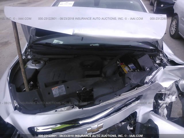 1G1ZC5EU7BF329049 - 2011 CHEVROLET MALIBU 1LT SILVER photo 10