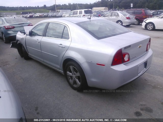 1G1ZC5EU7BF329049 - 2011 CHEVROLET MALIBU 1LT SILVER photo 3
