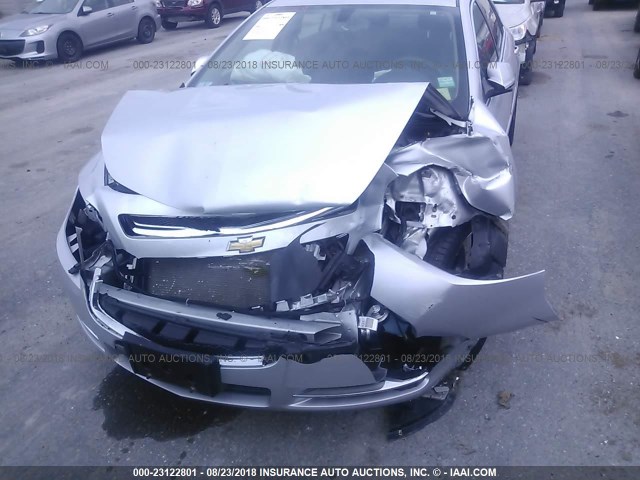 1G1ZC5EU7BF329049 - 2011 CHEVROLET MALIBU 1LT SILVER photo 6