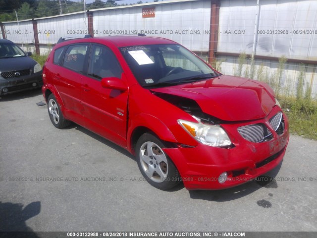 5Y2SL63805Z451159 - 2005 PONTIAC VIBE RED photo 1