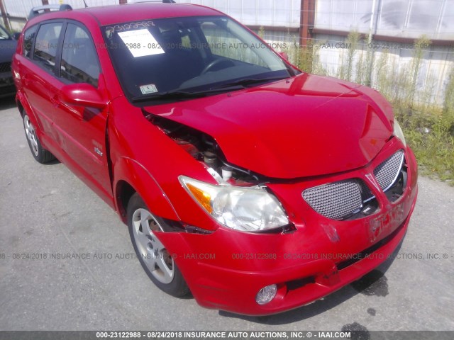 5Y2SL63805Z451159 - 2005 PONTIAC VIBE RED photo 6