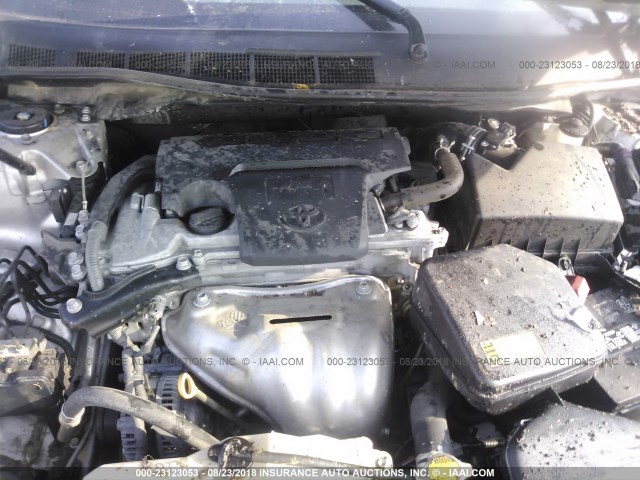 4T1BF1FK4EU746307 - 2014 TOYOTA CAMRY L/SE/LE/XLE 银色 照片 10